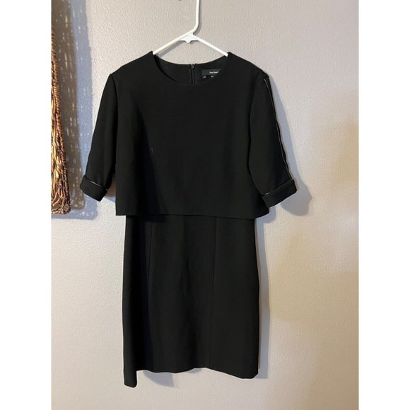 The Kooples Dress EU 40 Black Short Sleeve Stretch Career Church - Picture 7 of 9